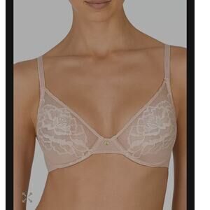 Natori Flora Women's unlined sheer lace bra size 32C